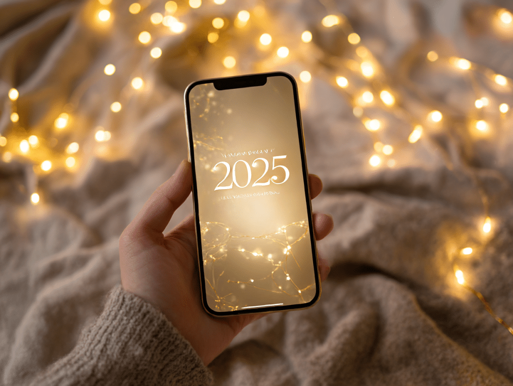 Message chaleureux envoyé par smartphone