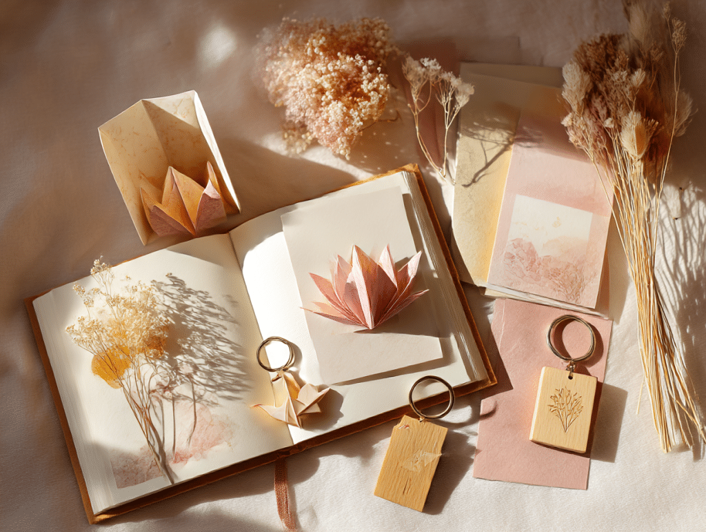 Cadeaux DIY Fête des Mères (ambiance douce, flatlay)