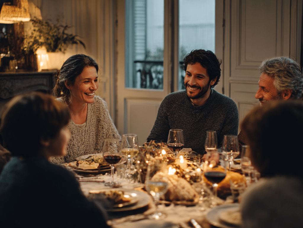 Repas famille fêtes de fin d'années