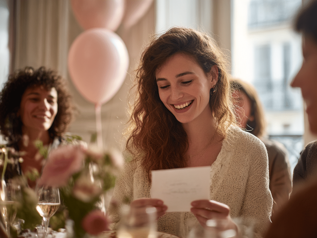 Texte touchant carte anniversaire femme